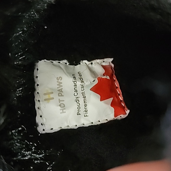 HOT PAWS Youth Girls Black Faux Fur Sparkles Winter Waterproof Boots -30°C Sz 6 - Picture 16 of 16